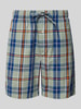 Christian Berg Men Pyjama-Shorts mit Tunnelzug Metallic Gruen