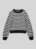 Only Gebreide pullover met ronde hals  Offwhite