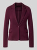 VERO MODA Slim Fit Kurzblazer mit Baumwoll-Anteil Modell 'JULIA' Dunkelrot Melange