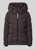 khujo Steppjacke mit Kapuze und Label-Detail Modell 'HERSCH2' Pflaume