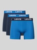 Levi's® Boxershort met logostitching in een set van 3 stuks, model 'Repeat' Donkerblauw