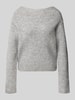 Topshop Strickpullover mit U-Boot-Ausschnitt Modell 'CALLY' Khaki