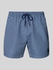 BOSS Regular Fit Badeshorts mit Label-Badge Modell 'Vibe' Marine