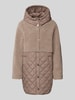 WHITE LABEL Gewatteerd jack met fleece en steekzakken Taupe
