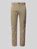 BOSS Orange Slim Fit Chino mit Gürtelschlaufen Beige