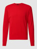 Paul & Shark Gebreide pullover met labelpatch Rood