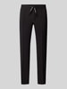 ARMANI EXCHANGE Slim fit pantalon met vaste persplooien Zwart