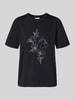 Vila T-shirt met motiefprint, model 'NORA' Zwart