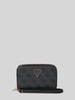 Guess Portemonnee met labeldetail, model 'LAUREL' Antraciet