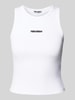 Review Tanktop mit Label-Stitching Weiss