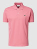 Lacoste Classic fit poloshirt met labelapplicatie Oudroze