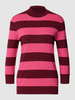 Montego Gebreide pullover met streepmotief Fuchsia