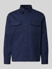Christian Berg Men Overhemdjack met knoopsluiting Marineblauw