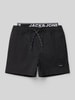 Jack & Jones Badehose mit elastischem Logo-Bund Modell 'MAUI' Black