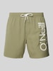 ONeill Relaxed Fit Badeshorts mit Label-Print Modell 'ORIGINAL CALI' Oliv