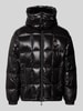Armani Exchange Kurtka pikowana z zamkiem błyskawicznym dwustronnym Metaliczny czarny
