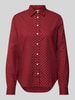 Gant Overhemdblouse met knoopsluiting Bordeaux