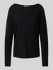 Brax Strickpullover mit U-Boot-Ausschnitt Modell 'LIZ' Black