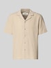 s.Oliver RED LABEL Resort Fit Freizeithemd aus reiner Baumwolle Beige