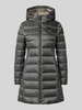 Blauer Usa Płaszcz puchowy z kapturem model ‘AGNES’ Ciemnoszary