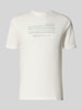 Tom Tailor Denim Regular Fit T-Shirt aus reiner Baumwolle Offwhite