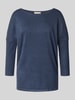 FREE/QUENT Strickpullover aus Viskose-Mix mit 3/4-Arm Modell 'JONE' Blau Melange