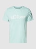 s.Oliver RED LABEL T-shirt met labelprint Mint
