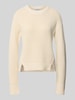 Jake*s Casual Slim Fit Pullover aus reiner Baumwolle Ecru