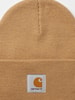 Carhartt Work In Progress Beanie mit Label-Patch Modell 'ACRYLIC WATCH HAT' Beige