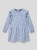 Name It Jurk met motiefprint, model 'TRINA' Rookblauw