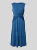Lauren Ralph Lauren Sukienka midi z wiązanym detalem model ‘TESSANNE’ Jeansowy niebieski