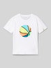 Blue Seven T-Shirt mit Motiv-Print Weiss
