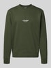 Jack & Jones Sweatshirt mit Label-Print Modell 'SOHO' Dunkelgruen