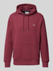 Gant Hoodie mit Label-Stitching Modell 'SHIELD' Bordeaux