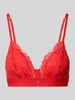 BOSS Bralette mit Spitzenbesatz Modell 'TRIANGLE_BLOSSOM' Rot