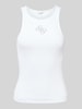 Guess Tanktop met labeldetail Wit