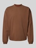 HUGO Sweatshirt met labeldetail, model 'Daposo' Middenbruin