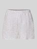 American Vintage Sweatshorts met elastische band Model 'TUBAY' Lichtgrijs gemêleerd