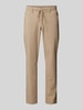 Brax Tapered fit broek met tunnelkoord, model 'PHIL' Beige