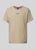 HUGO T-Shirt mit Label-Print Sand