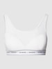 Guess Bustier mit Netz-Einsatz Weiss