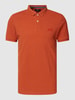 Superdry Poloshirt met labelstitching, model 'CLASSIC' Oranje