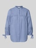 Christian Berg Woman Regular fit blouse met 3/4-mouw en knoopdetails Jeansblauw