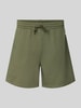 CHAMPION Relaxed Fit Sweatshorts mit Logo-Badge Modell 'Sustainable' Oliv
