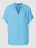 Montego Bluse in semitransparenter Optik Blau