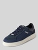 Balr. Sneakers van zuiver leer met labelprint Marineblauw