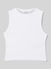 s.Oliver RED LABEL Regular Fit Tanktop aus Viskose-Mix in Ripp-Optik Weiss