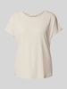 Christian Berg Woman T-Shirt mit Seitenschlitzen Sand