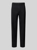 Hiltl Regular fit stoffen broek met persplooien, model 'Peaker' Zwart