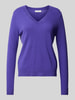 Christian Berg Woman Gebreide pullover met ribboorden Violet